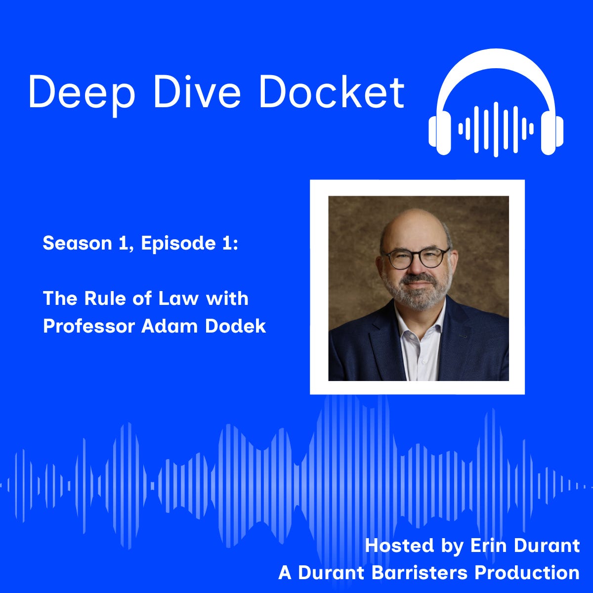 [PODCAST] Professor Adam Dodek: A Discussion About the Status of the Rule of Law in Canada.  episode artwork