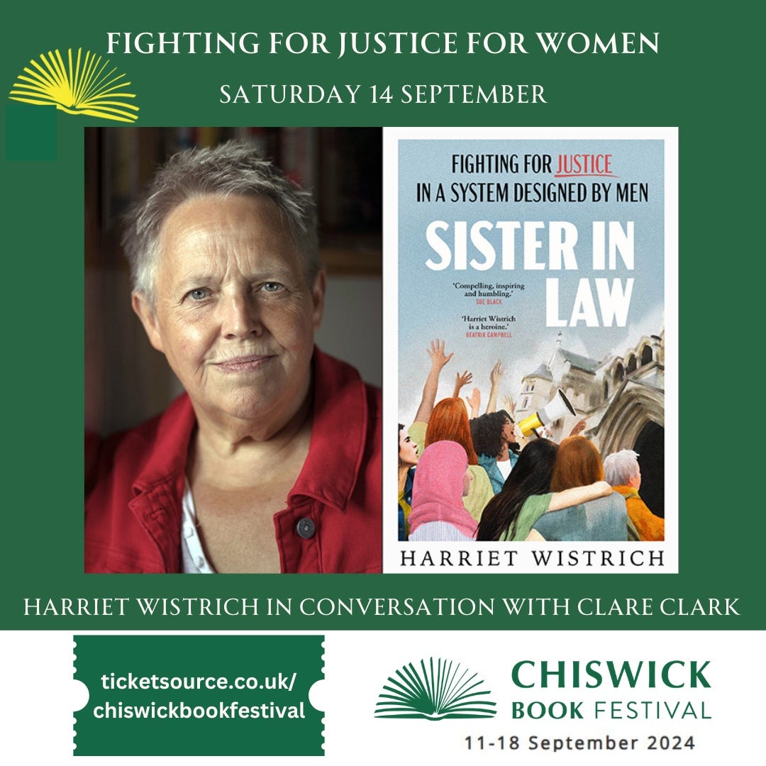 Harriet Wistrich: Sister in Law: Fighting for justice in a legal system designed by men