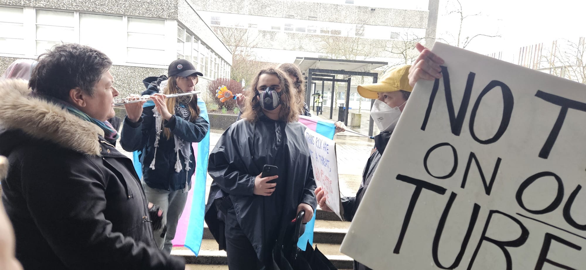 "Learn your history!" scream a load of trans activists outside of a feminist event on International Women's Day "Learn your history!" scream a load of trans activists outside of a feminist event on International Women's Day