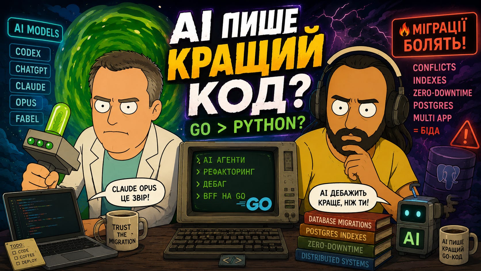 AI-агенти, Go-архітектура та war stories про міграції баз даних episode artwork