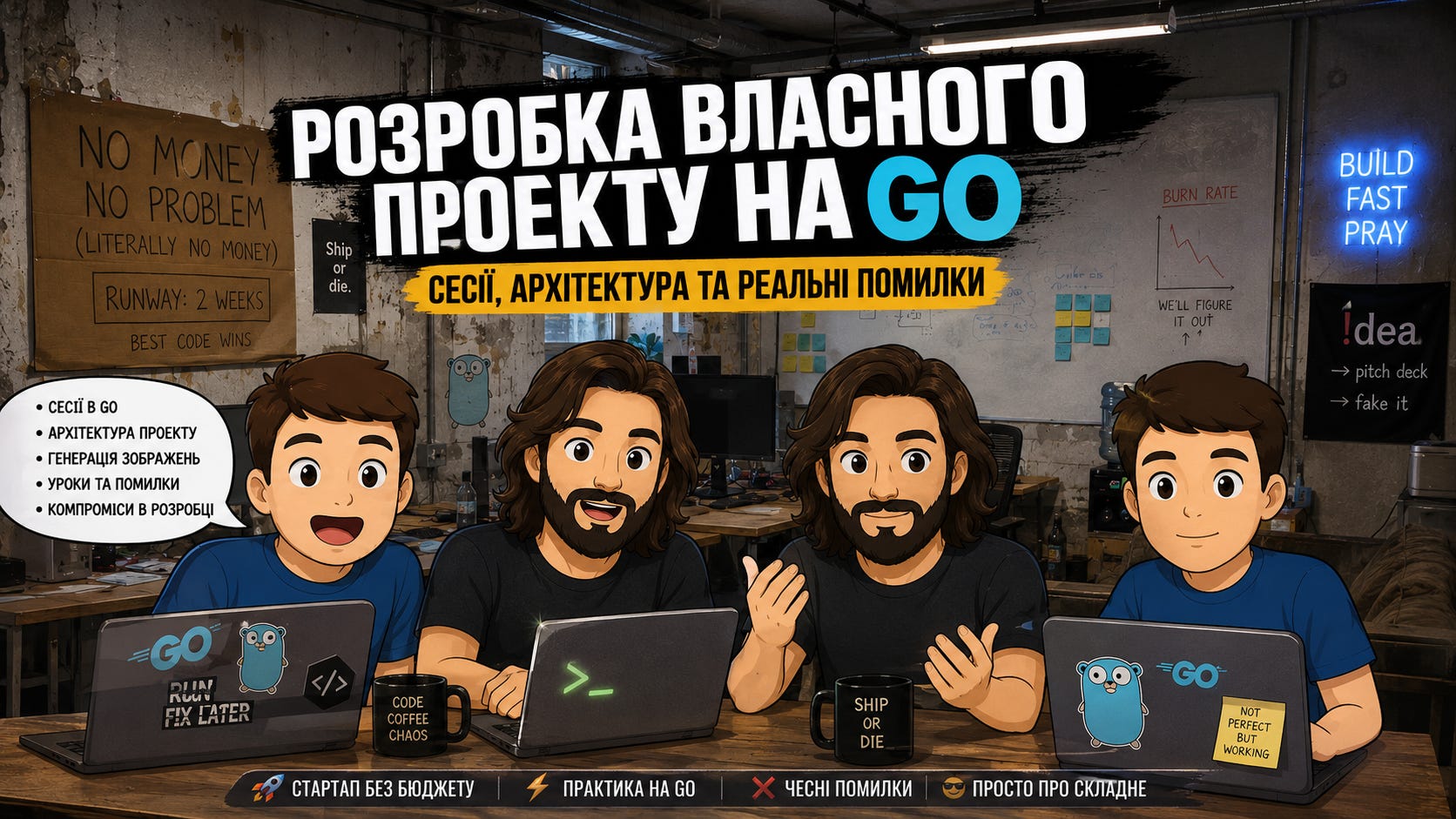 ЕП17 Як я роблю власний проєкт на Go: авторизація, session cookies та уроки з реальної розробки episode artwork