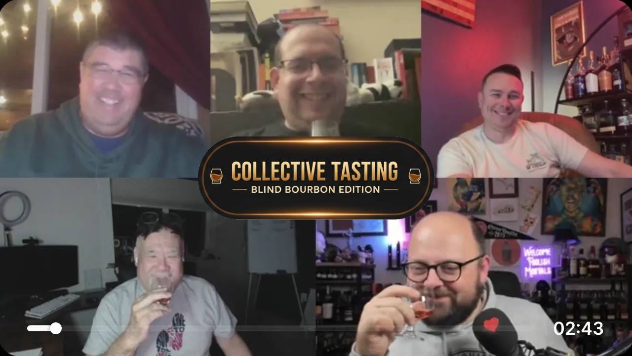 Friends Blind Taste Whiskey Together Friends Blind Taste Whiskey Together