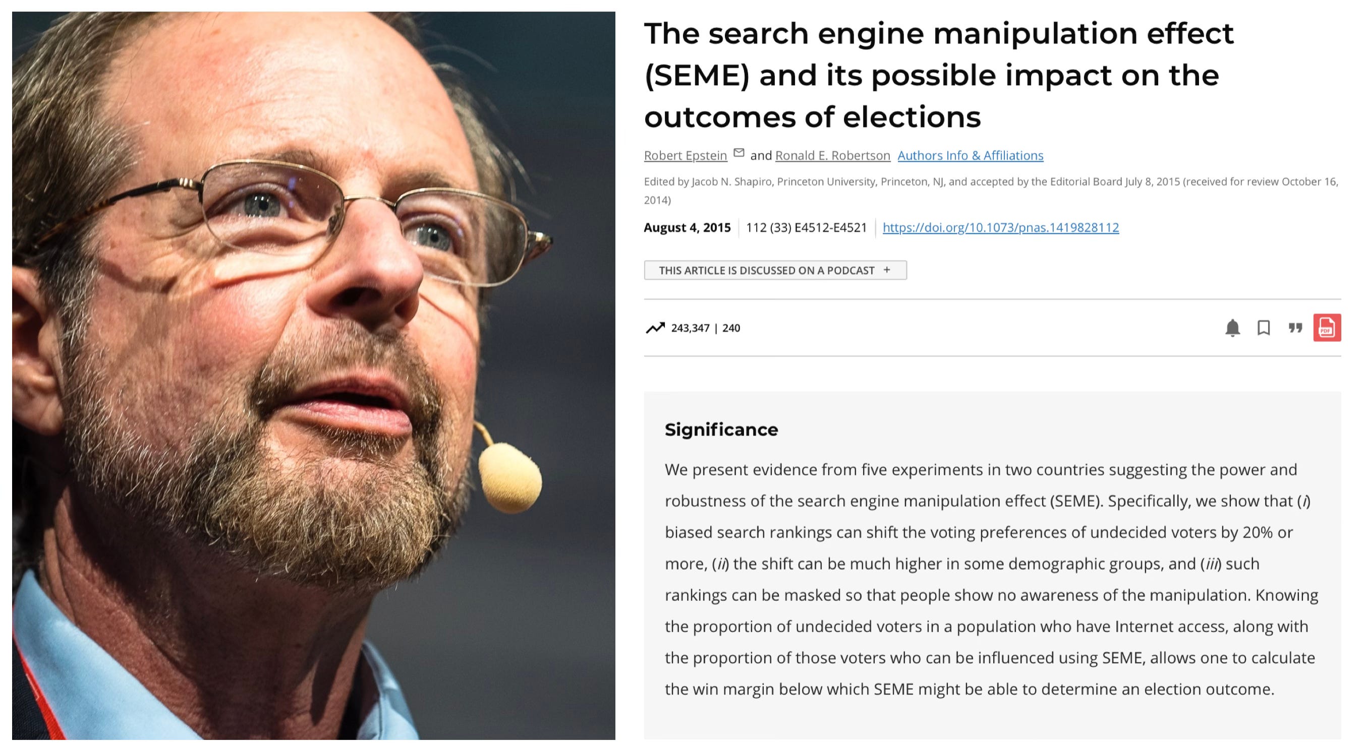 Robert Epstein: How Google Manipulates Us