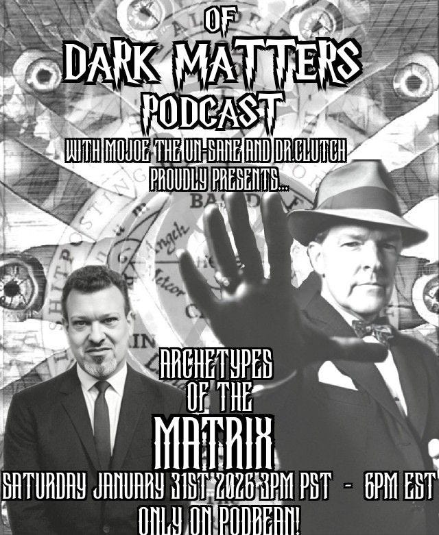 Of Dark Matters Late Night Podcast Program Show with MoJoE the Un -Sane and Dr.Clutch and Special Guest Lawrence of the Netherlands! episode artwork