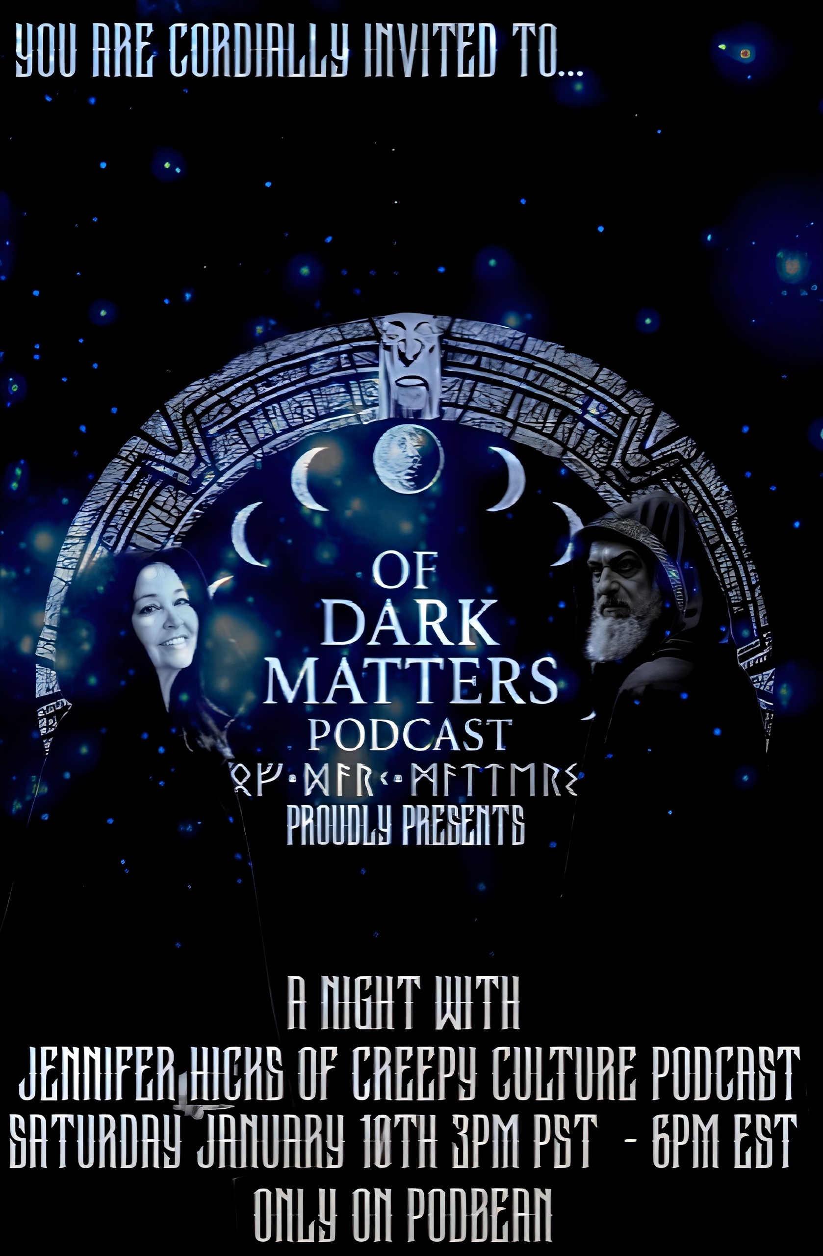 Of Dark Matters Podcast with Mojoe The Mad with Jennifer Hicks and South Ozman episode artwork
