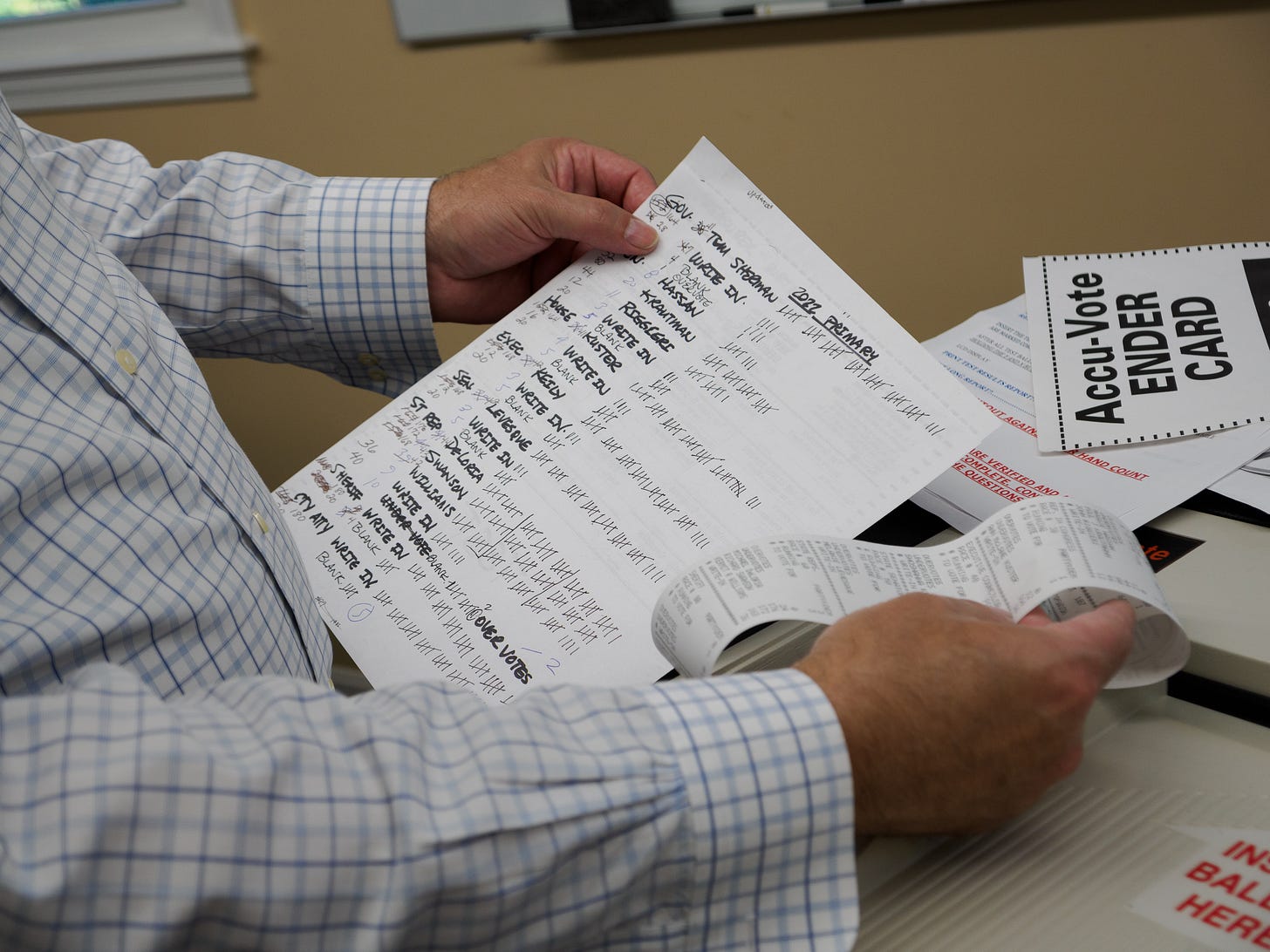 Testing voting machines with test decks