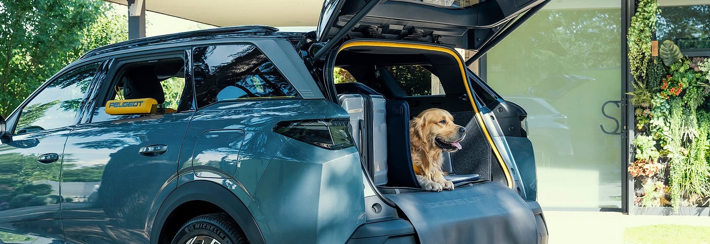 Peugeot cria versão do 5008 feita com foco total no bem-estar dos cachorros