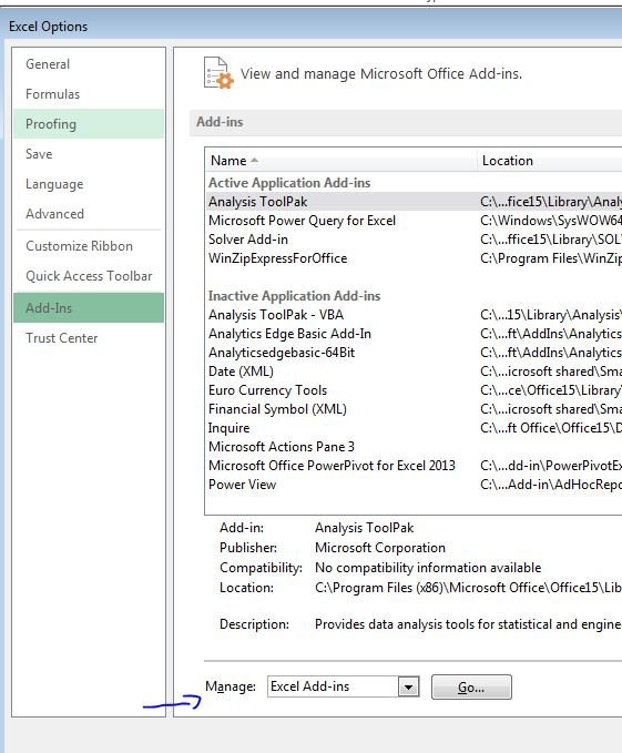 Histogram Manage Excel add-ins Histogram Manage Excel add-ins