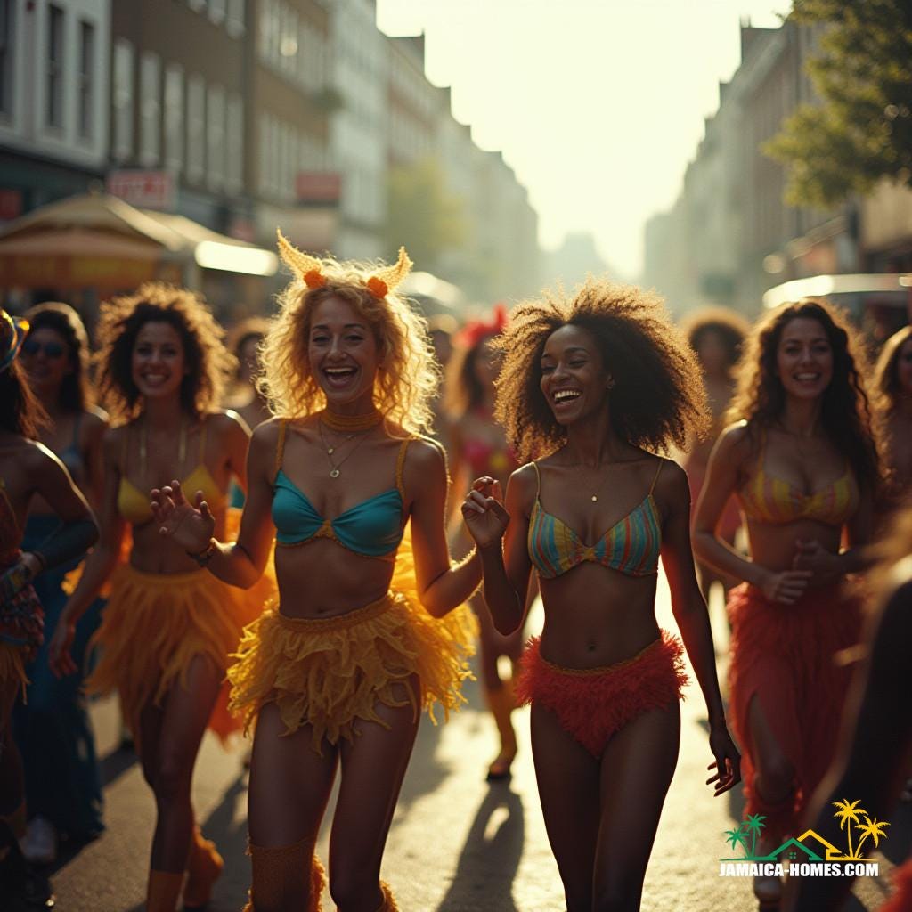 Notting Hill Carnival in the United Kingdom in the 1980s 