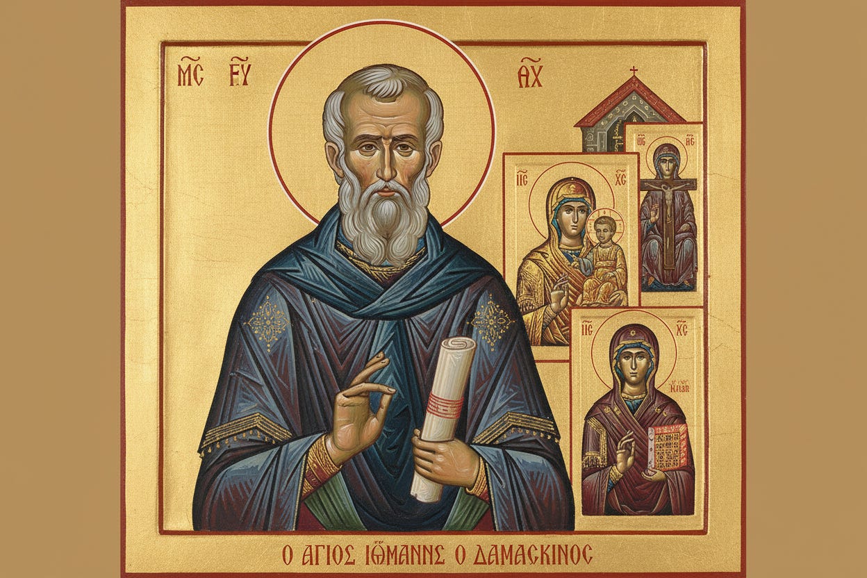 Saint John Damascene

Defender of Icons and Champion of Incarnational Worship&nbsp;