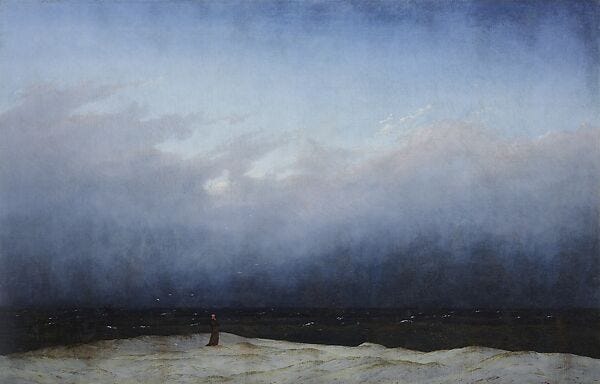 Monk by the Sea, Caspar David Friedrich German, Oil on canvas Monk by the Sea, Caspar David Friedrich German, Oil on canvas