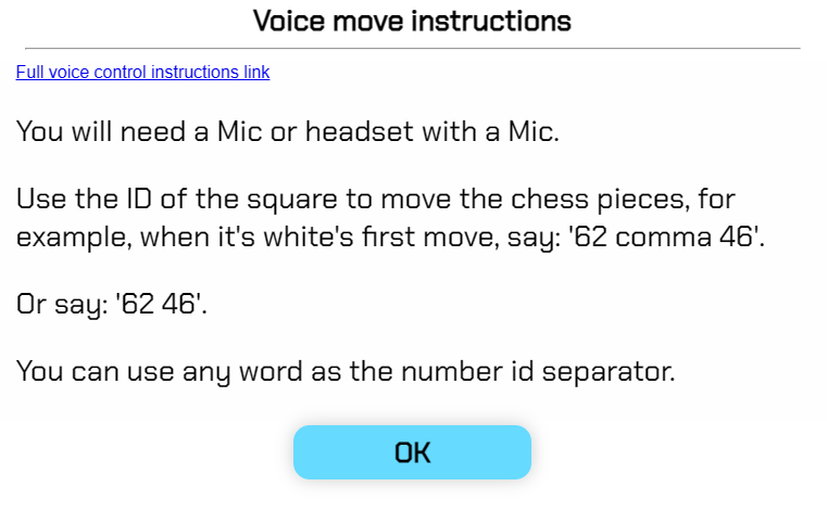 voice control setting image