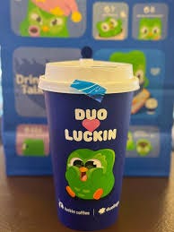 NomNomFables | Luckin Coffee and Duolingo is teaming up to caffeinate your brain and vibes with the new Pandan Coconut Latte! Try the drink and learn how... | Instagram