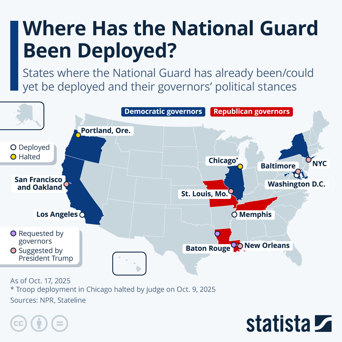 So Far, Where Has the National Guard Been Deployed?