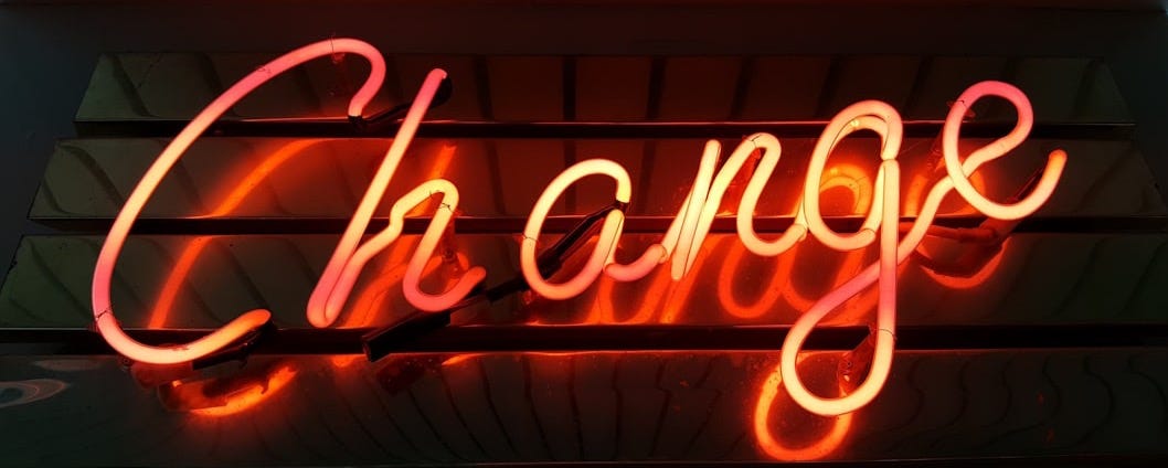 Change neon light signage