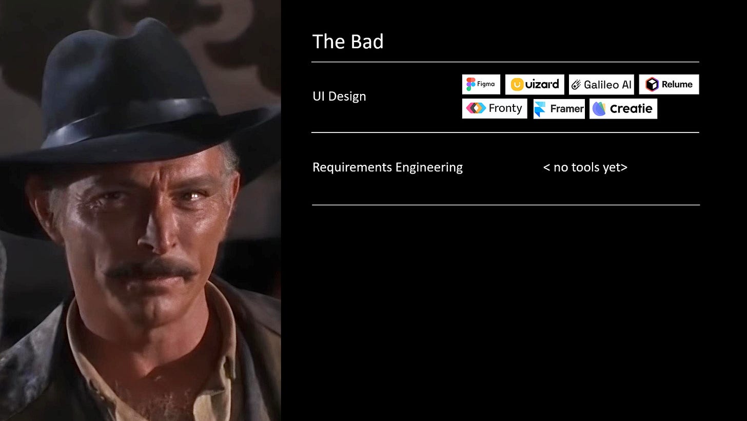 The Bad: UI Design, Requirements Engineering