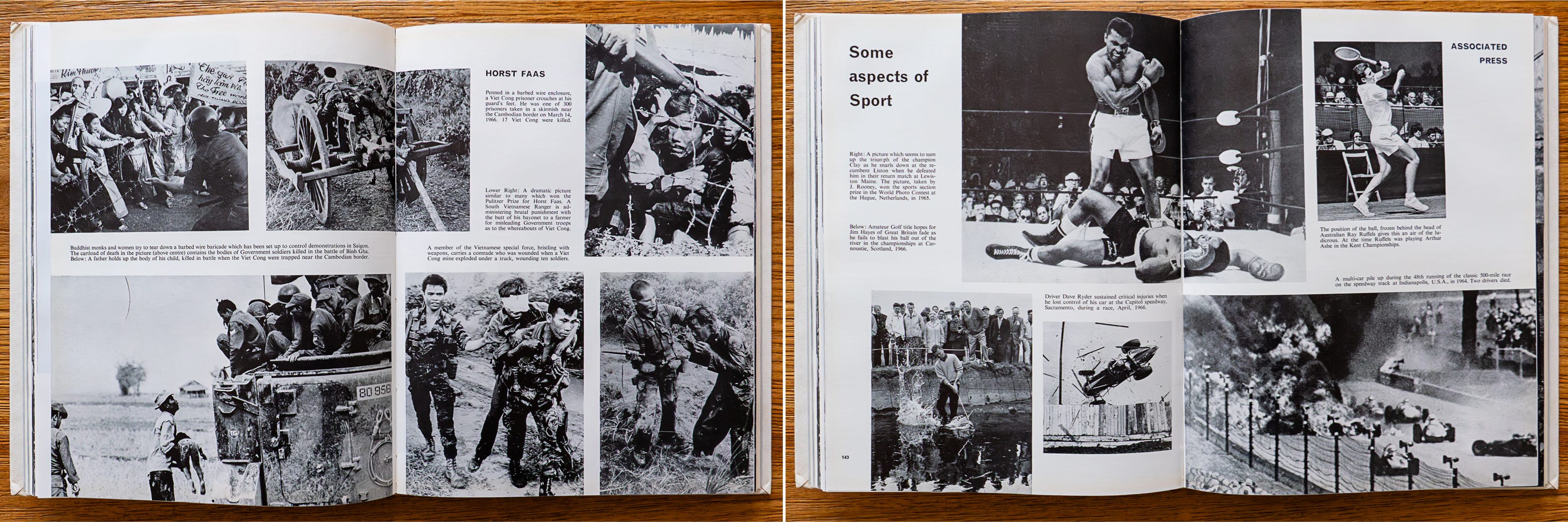 Horst Faas in Vietnam and sporting moments