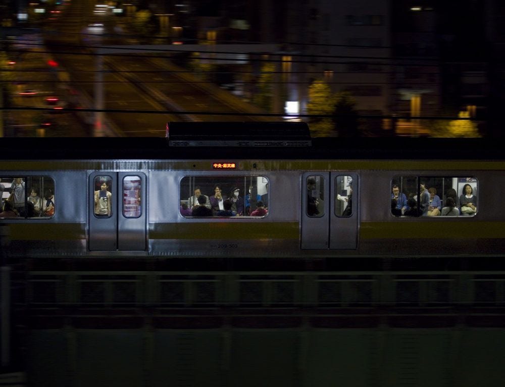 Sobu Train, Tokyo #tokio #night #transporation #windows #japon #train #city  #japan #transit #tokyo #subway #me… | Japan travel tips, Japan prefectures,  Japan travel