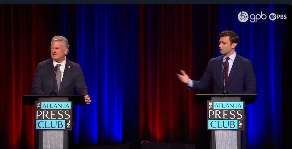 Jon Ossoff Backs Up Car, Runs Over Mike Collins Again. And Again. And Again. And Again.