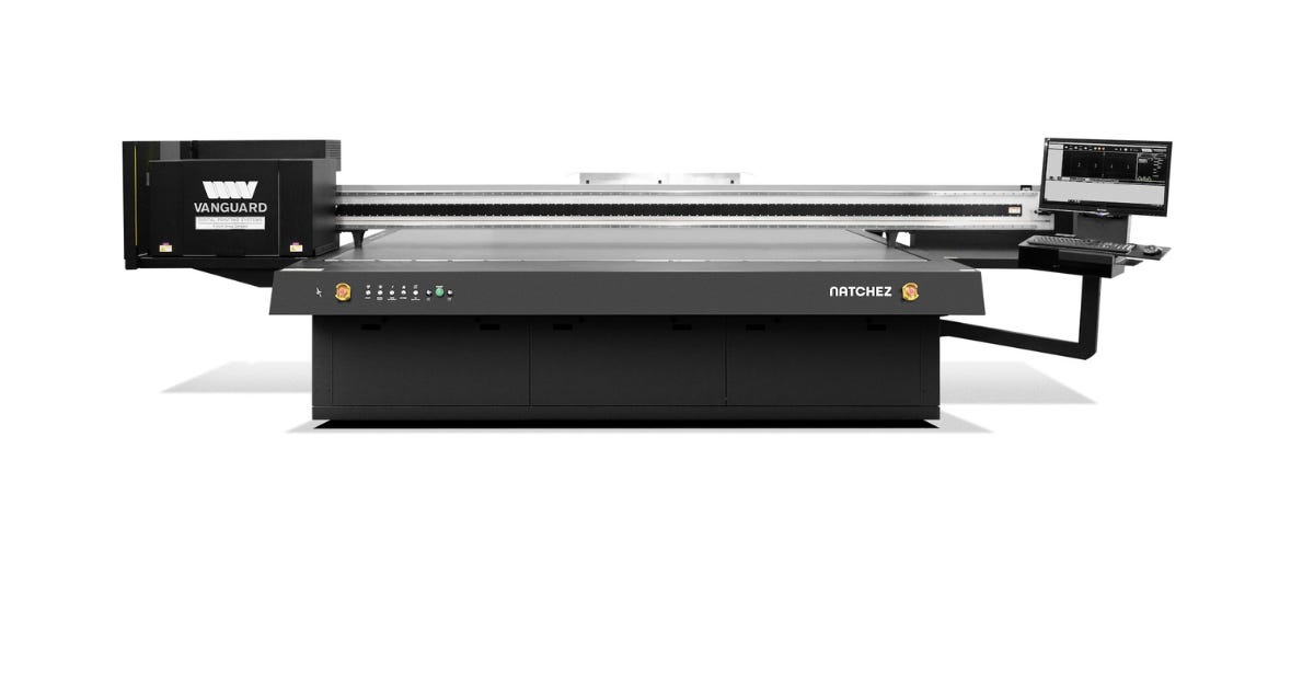 Vanguard Digital unveiled Natchez UV-LED flatbed for precision rigid printing