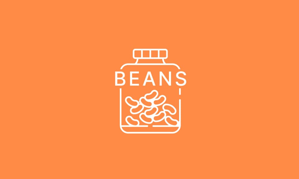 Illustration of jelly bean jar