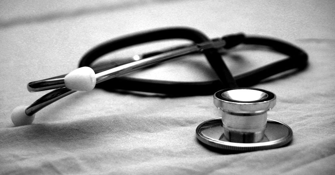 black and gray stethoscope