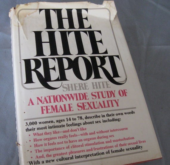 The Hite Report book by Shere Hite | Etsy