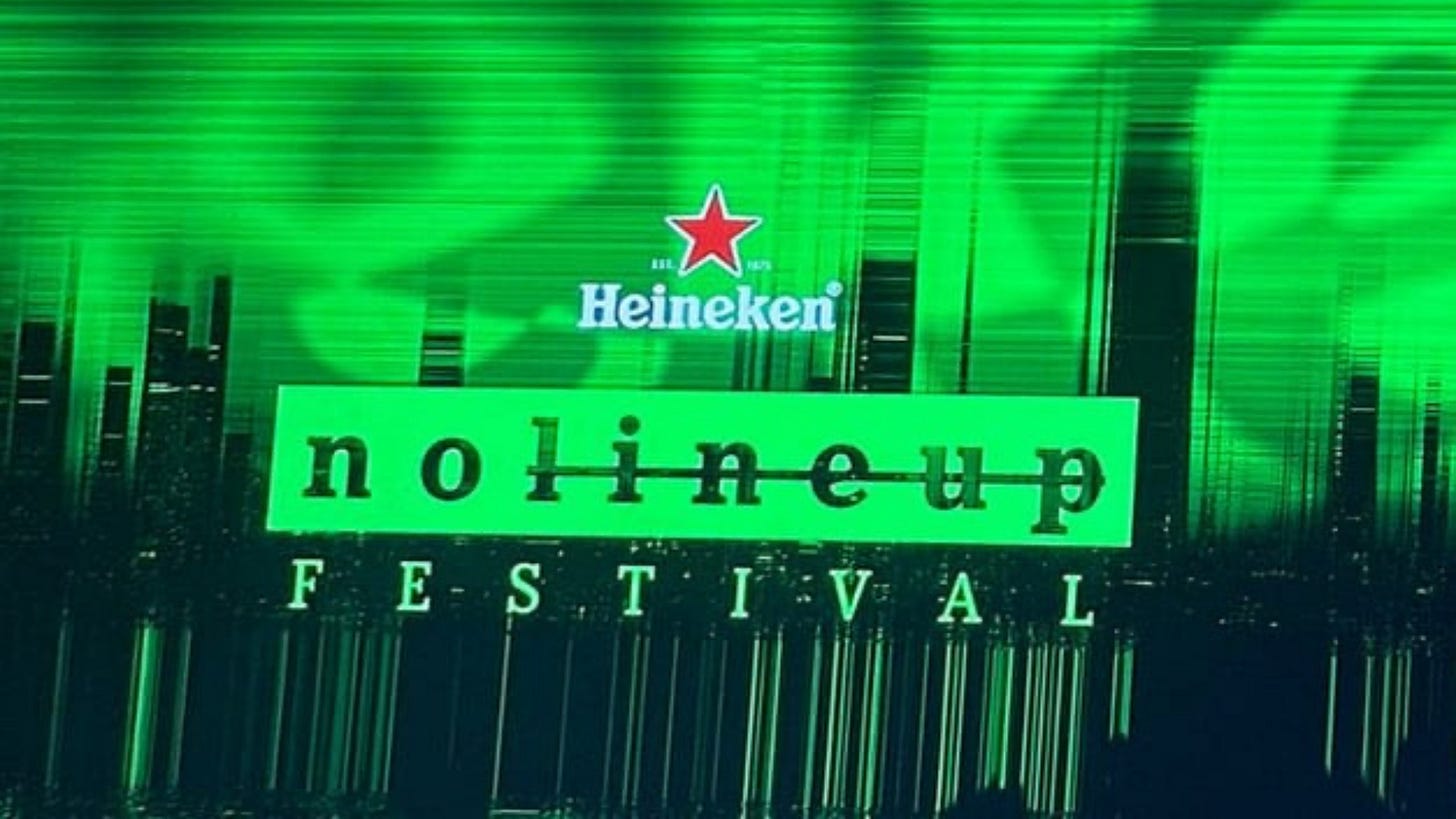 No Lineup Festival' terá playlist oficial para revelar artistas em tempo  real - Feed TV