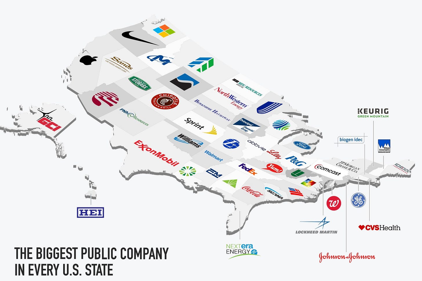 Infographic: The Biggest Public Company in Each U.S. State