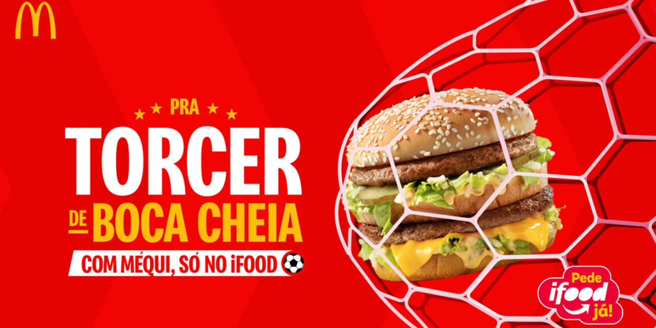 País do Futebol ( de 🏡) on X: "McDonald's e iFood promoverão ofertas nas  transmissões de futebol da CazéTV A campanha “Pra torcer de boca cheia com  Méqui, só no iFood” já