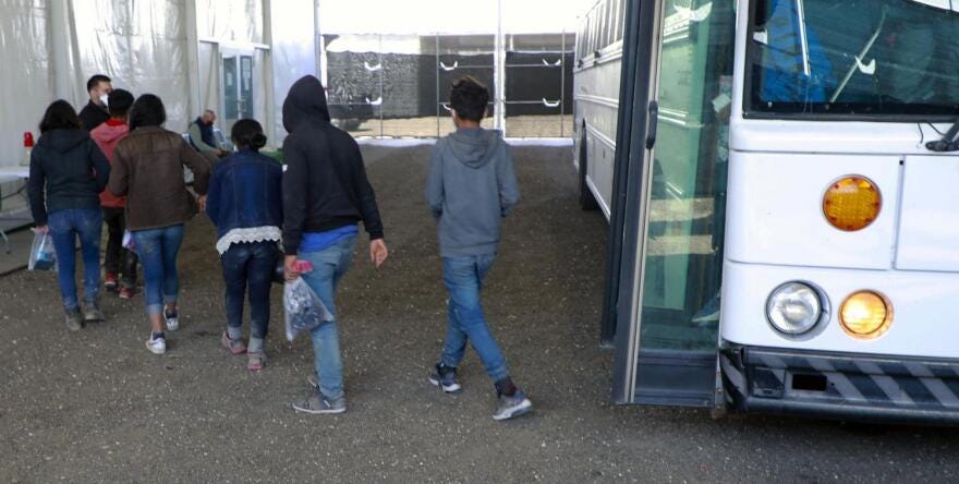 Unaccompanied children in the custody of the U.S. Border Patrol