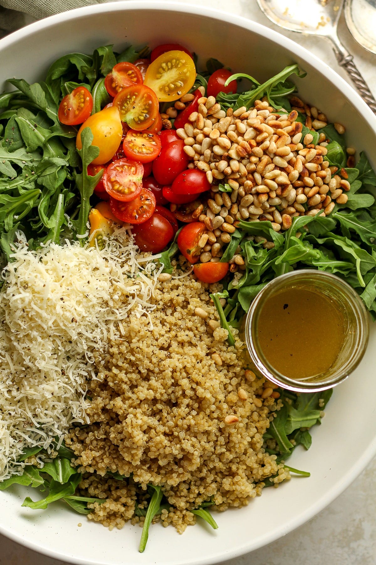 Delicious Arugula Quinoa Salad - SueBee Homemaker