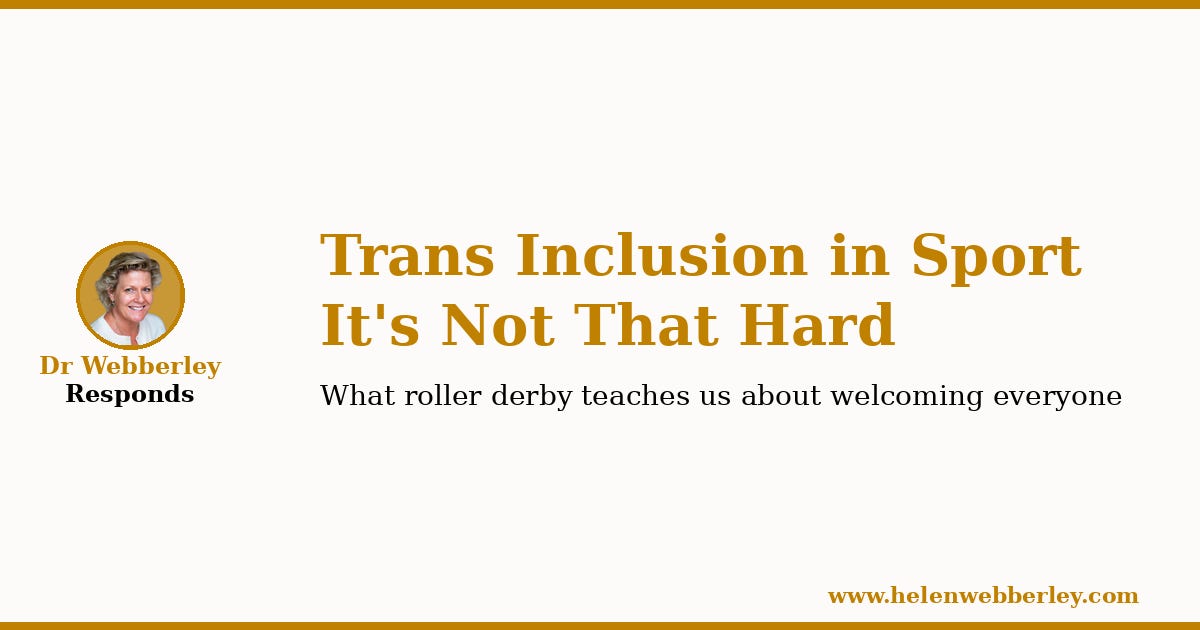 One sport gets gender policy right: here's how
