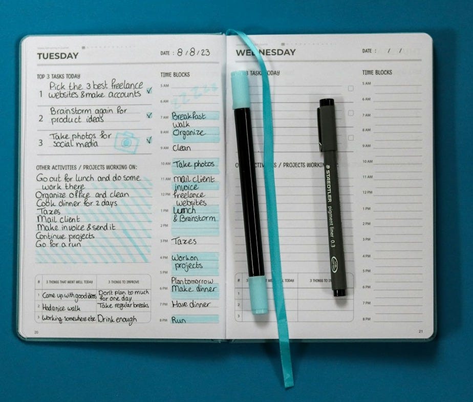 a notepad with a pen on top of it a notepad with a pen on top of it