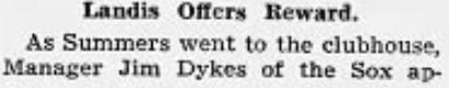 1936 Chicago Tribune Bill Summers Yankees White Sox
