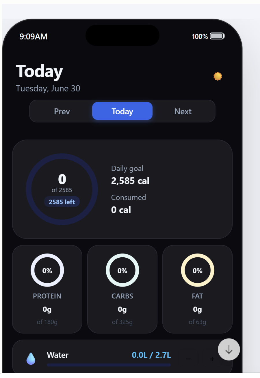 Claude Nutrition & Macros Tracker