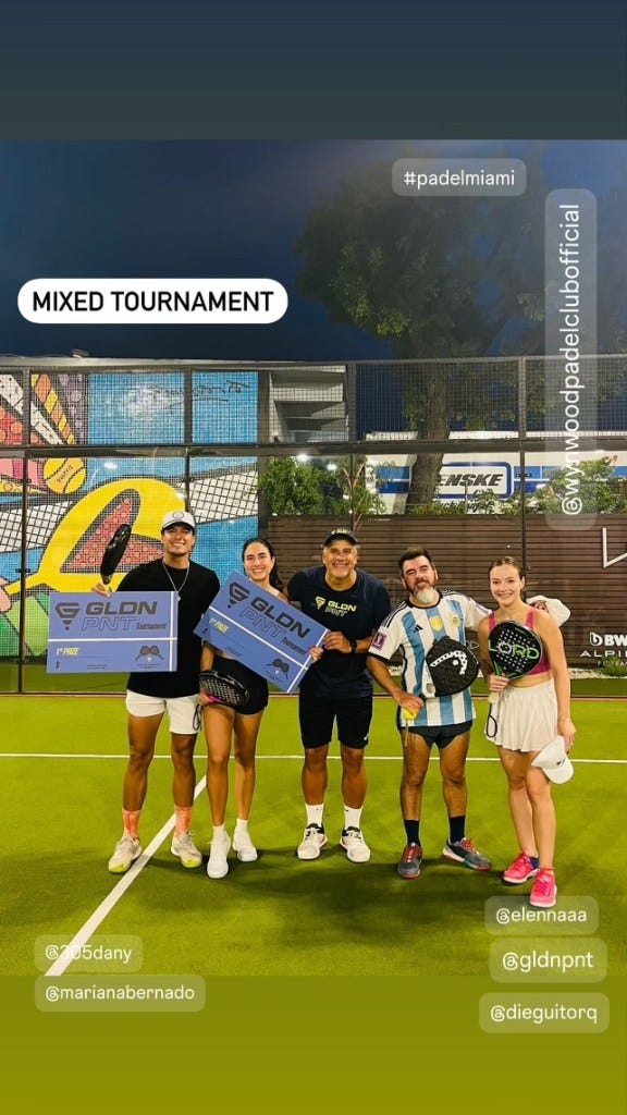 GLDN PNT sponsored padel tournament