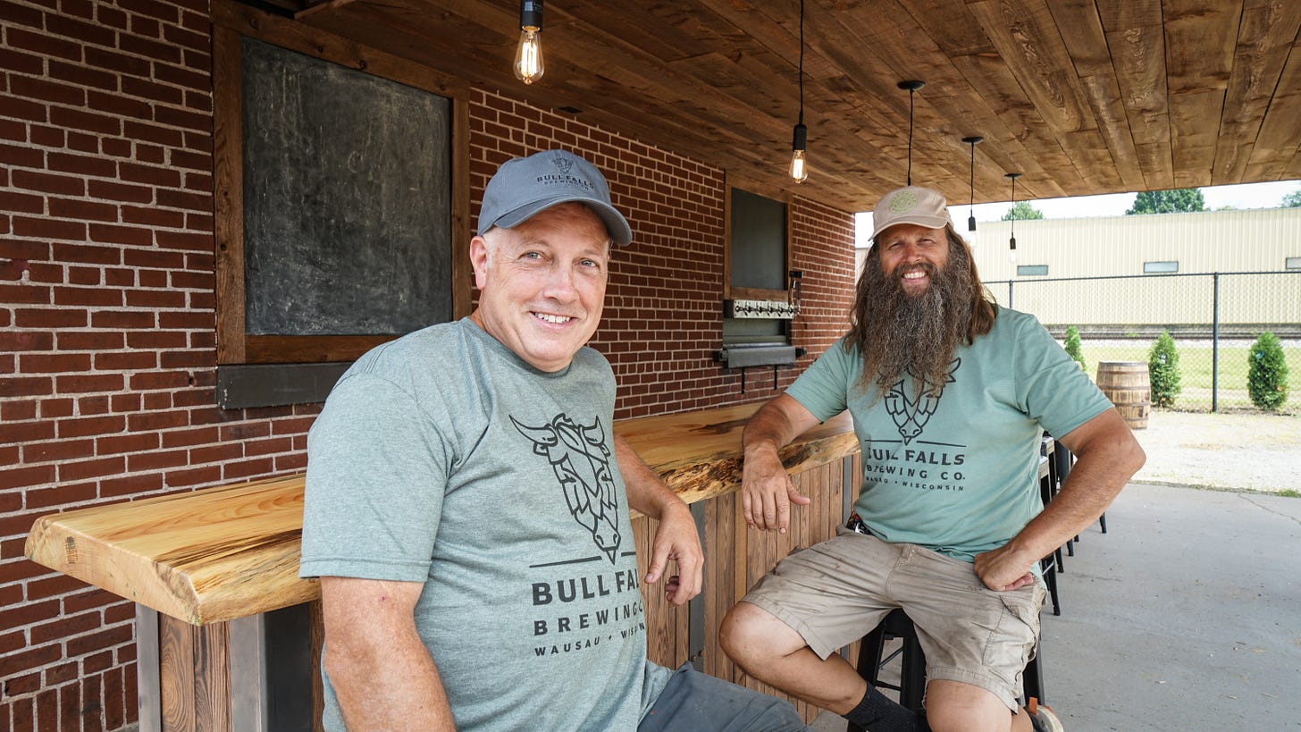 Bull Falls Brewing Company Wausau with owners Kurt Mueller and Jason Peck Bull Falls Brewing Company Wausau with owners Kurt Mueller and Jason Peck