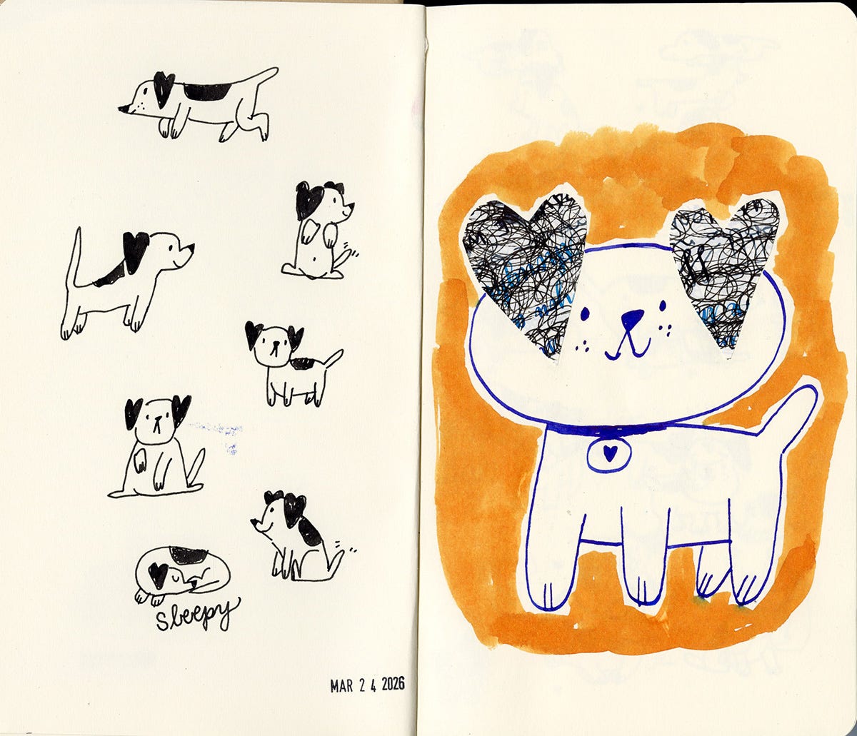 Sketchbook interlude - by Zara González Hoang - 52 Weeks