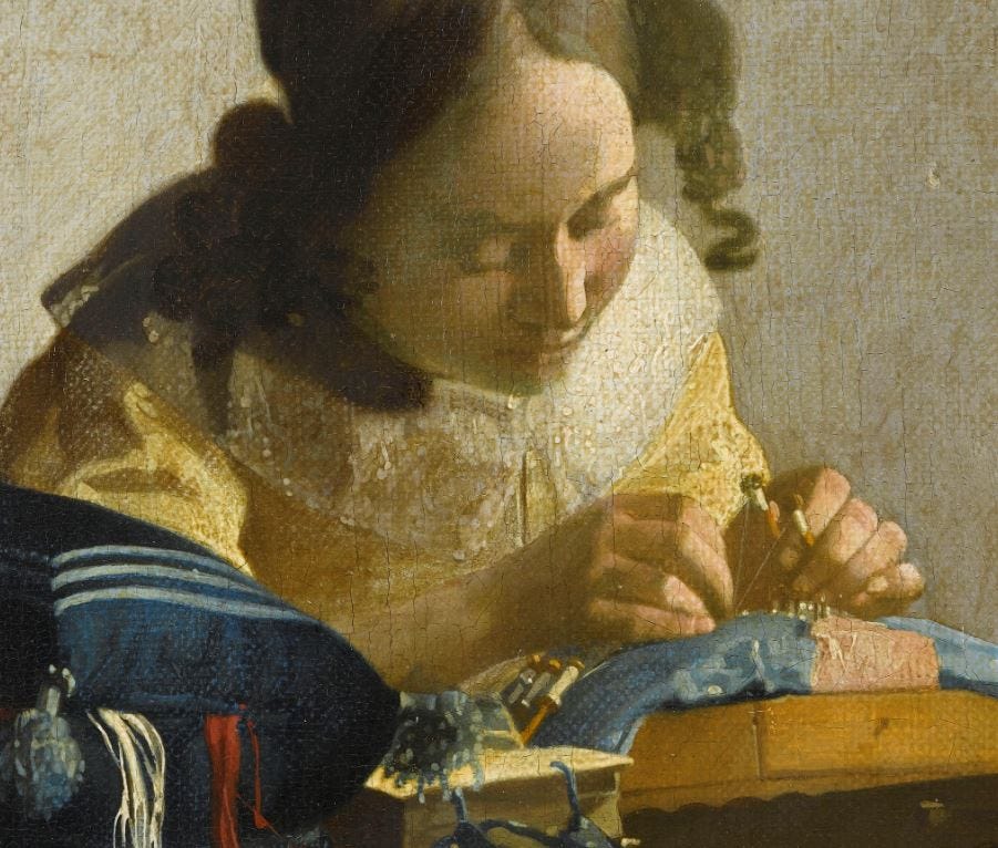 Understanding The Lacemaker by Johannes Vermeer Understanding The Lacemaker by Johannes Vermeer