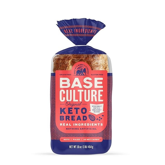 Loaf of Base Culture gluten free keto bread