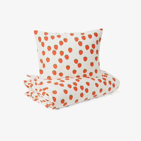 Mini Rodini bed set, pyjamas, & fleece bedspread 