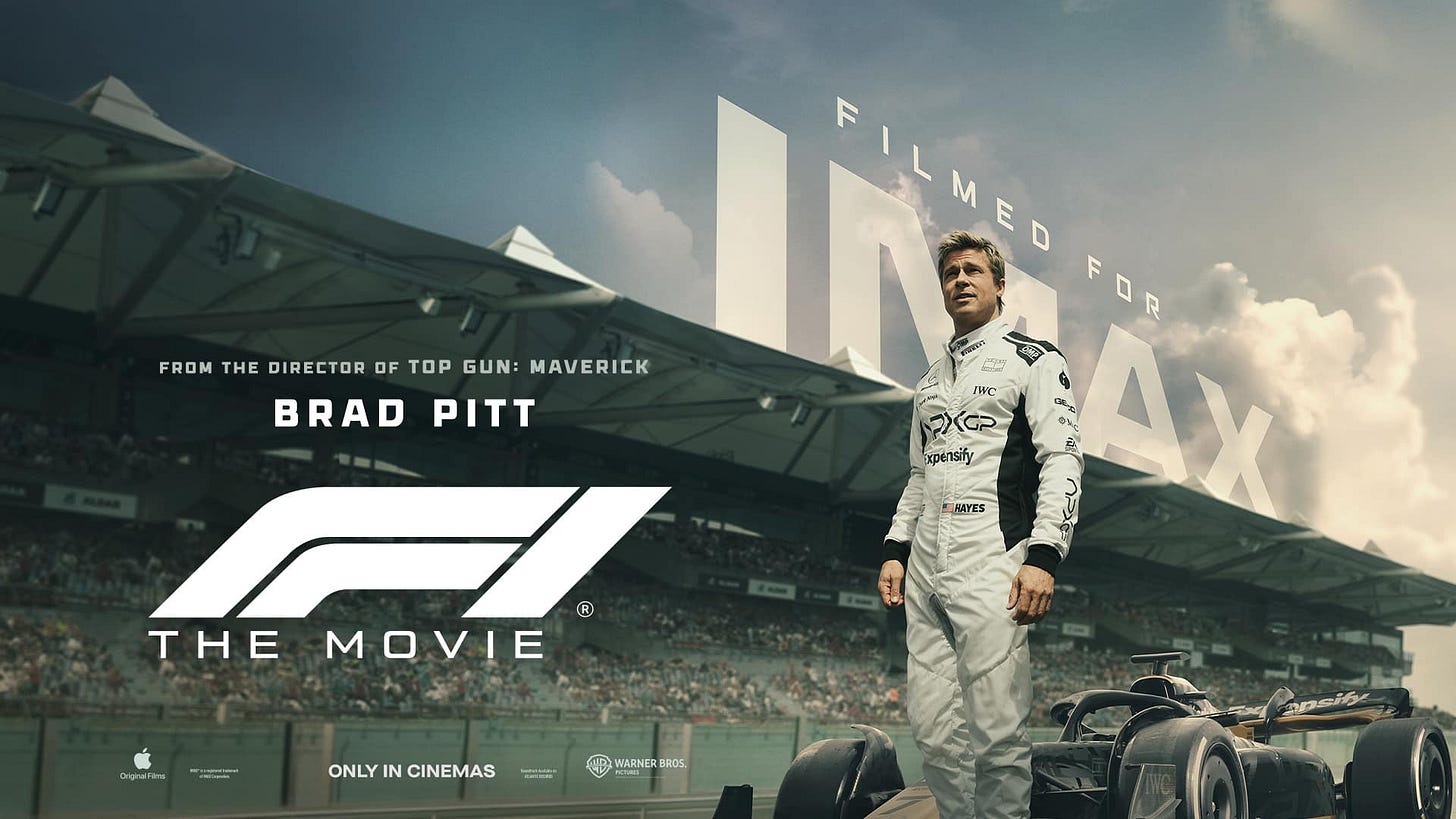 Apple's Formula 1 Movie starring Brad Pitt