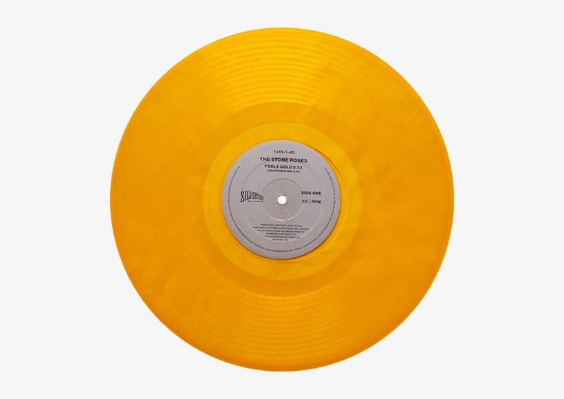 The Stone Roses - Stone Roses Fools Gold Gold Vinyl Transparent PNG -  500x500 - Free Download on NicePNG