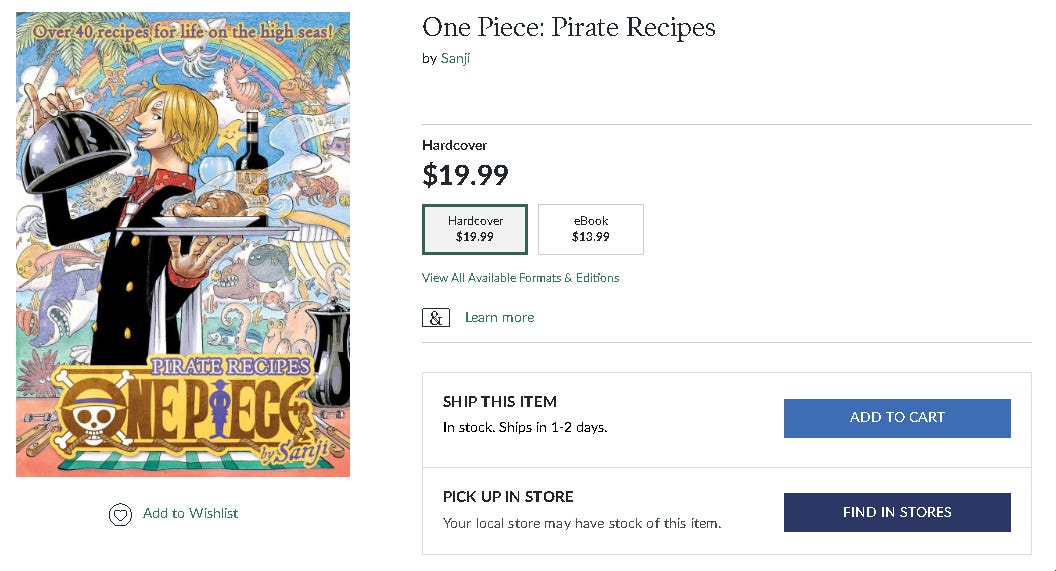 one piece cookbook screenshot