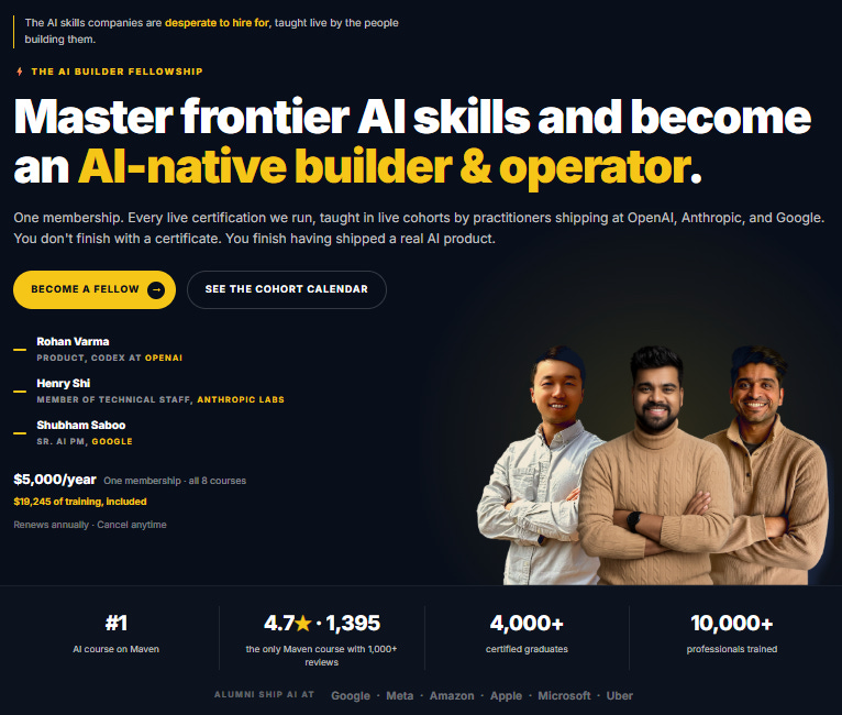 8 AI PM cohorts (Anthropic, Google, OpenAI)