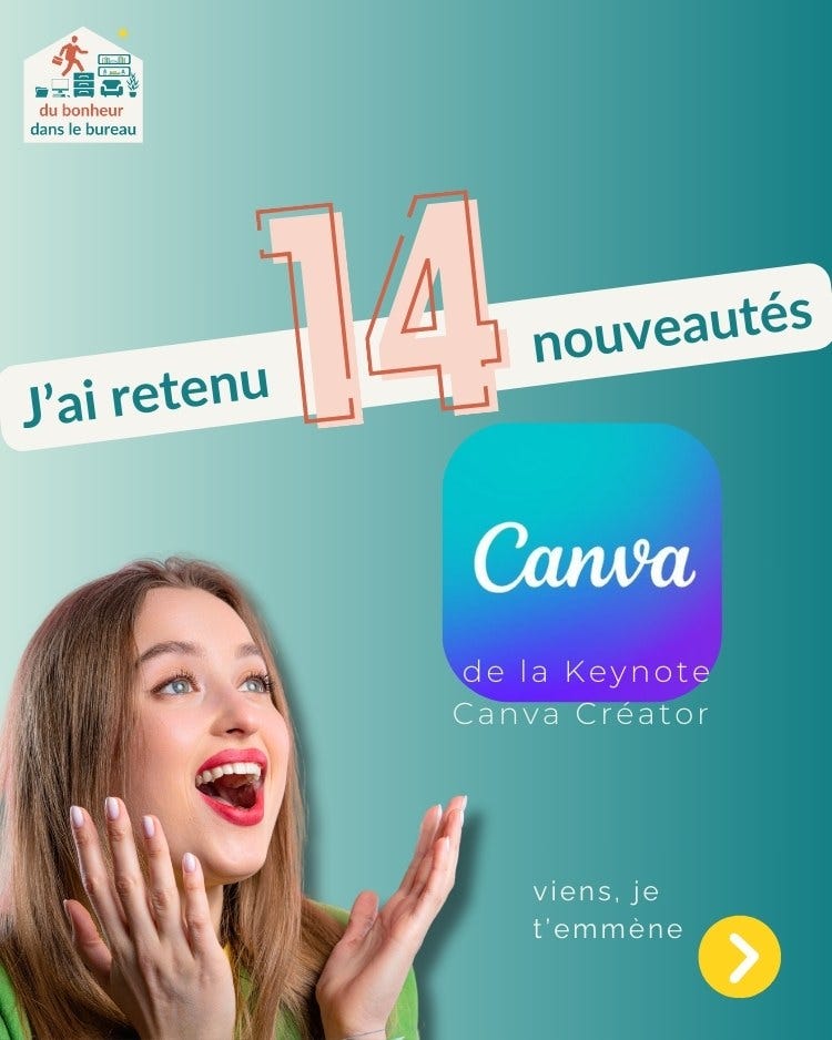 J'ai retenu 14 nouveautés sur Canva