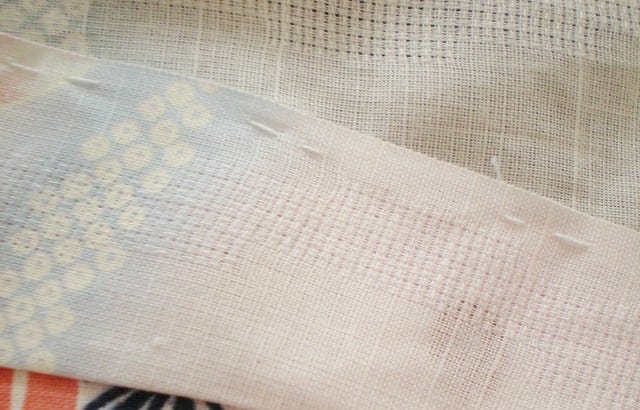 Yukata Stitching Close Up Yukata Stitching Close Up