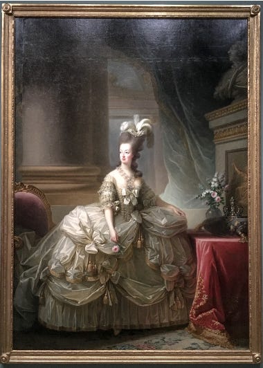 Painting: Marie-Antoinette en grand habit de cour - 1778 - Elisabeth Louise Vigée Le Brun Painting: Marie-Antoinette en grand habit de cour - 1778 - Elisabeth Louise Vigée Le Brun