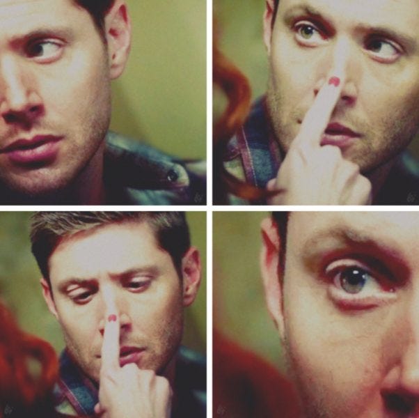 dean winchester rowena nose touch regarding dean dean winchester rowena nose touch regarding dean